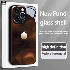 Fruit Background Printed Phone Case, Ultra-Clear Tempered Reinforced Glass Design, Compatible with iPhone Series 7-17 Plus Pro Max