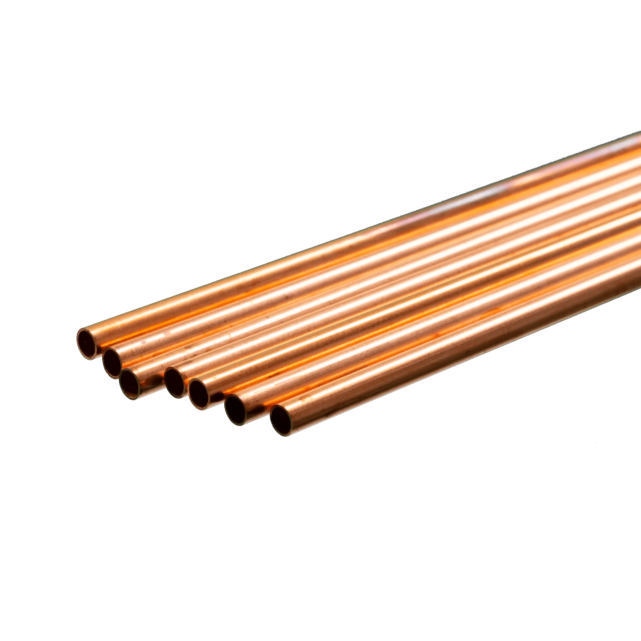 Round Copper Tube: 3/16" OD x 0.014" Wall x 36" Long (7 Pieces)