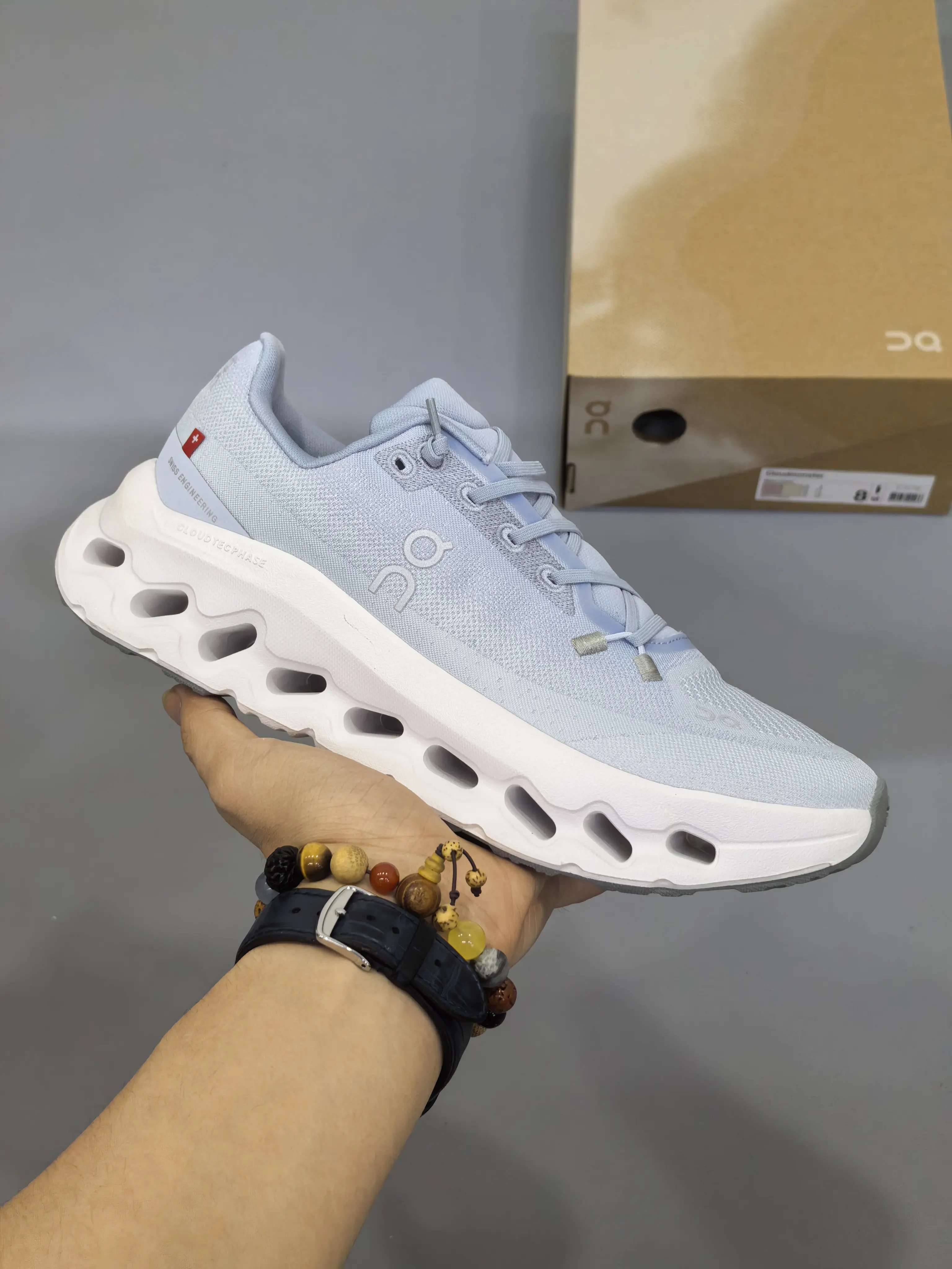 Lightweight Breathable Mesh Athletic Sneakers , Hollow Thick Cushion Anti Slip Support Walking Trainers For Gym Travel Casual Daily Wear