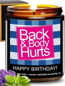 Funny Birthday Candle - Bath and Body Hurts