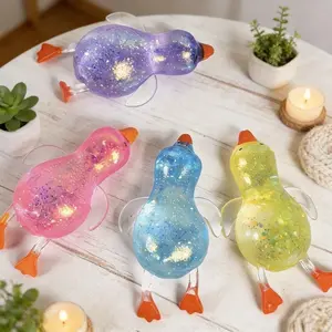 Festive Duck Squeeze Toys  - Sweet Christmas Decor & Holiday Stress Relief, Adorable Desk Companions for Cozy Vibes, Perfect Gift for Kids & Coworkers Soft Squishy Silicone Squishy Maker Sensory Grippie Set Sensory Bundle