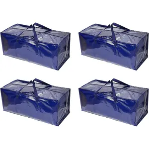 Large Moving Bags with Dual Reinforced Handles 4-Pack for Trips and Moving 29 * 13 * 14 Inches