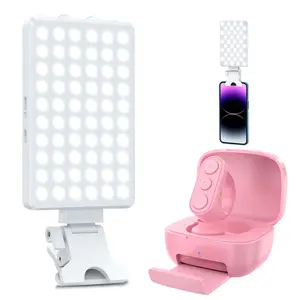 Selfie Light Clip & Wireless Ring Remote Control Set, Bluetooth-compatible Scrolling Ring, 2000mAh Rechargeable Phone Selfie Light For Phone, Led Selfie Accessories, Cell Phone Light, Portable Selfie Accessory