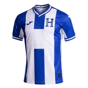 Honduras 3rd Jersey - Blue and White Short Sleeve Jersey with Logo and "H" Design