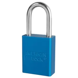 212 MAIN Boron Alloy Lockout Tagout 5-Pin Blue Anodized Aluminum Safety Padlock, 38Mm, Rekeyable (American Lock 045-A1106BLU)