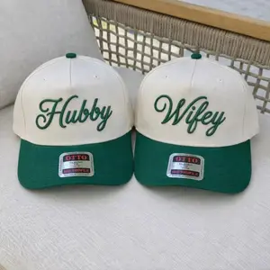 Combo 2 hats Hubby and Wifey Couple Hat Embroidered Hat Perfect Couple Hat