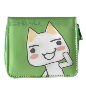 Japanese Cute Toro Cat Classic Coin Purse Card Bag Short Wallet Plush Storage Bag Cartoon