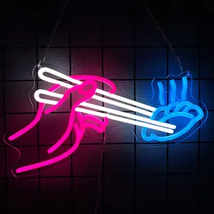 Dumplings Neon Sign Chinese Restaurant  Neon Lights for Wall Decor Light Up Signs for  Restaurant Dumpling Shop House kitchen Club Cooking Classroom Dinning Room Birthday Party Decorations Gifts