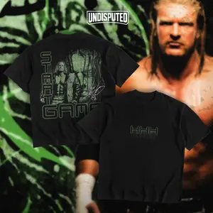UNDISPUTED Triple H Start The Game Heavy Cotton Shirt The Game Tshirt WWE Shirt Wrestling Fan Apparel Menswear Direct-to-garment Breathable Printing
