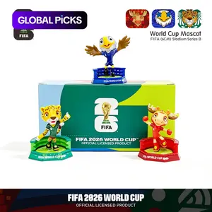 Fifa Authorized 2026 World Cup Mascot Set Collectible Figurine, Canada Maple Mexico Zayu Usa Clutch 6cm Statue Toy, Fan Souvenir #GLOBAL PICKS