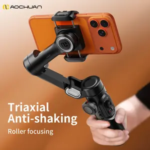 Foldable Phone Gimbal Stabilizer, 1 Count 3-Axis Smartphone Gimbal with Focus Wheel, Vlog Stabilizer, Selfie Gimbal Stabilizer for iPhone 15 14 13 12 Pro Max & Android