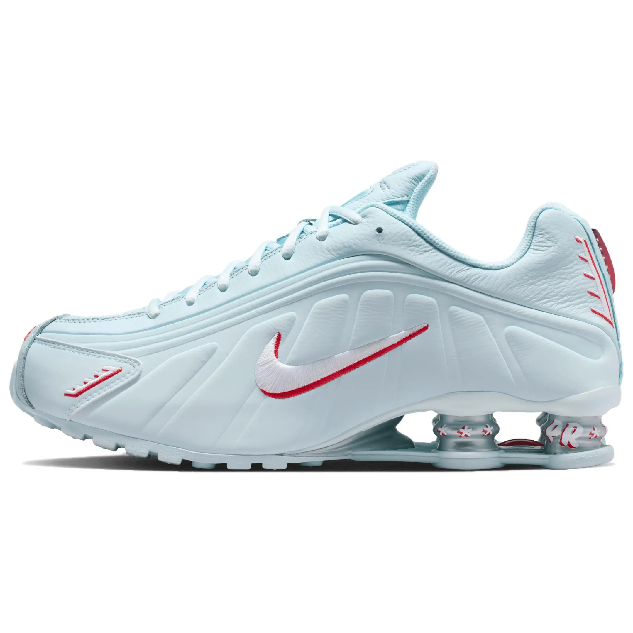 Nike Shox R4 'Puerto Rico' Fashionable Sports Shoes, Men's/Women's Athletic Sneakers for Casual Wear