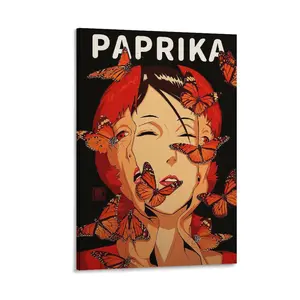 Vibrant Paprika Cartoon Posters, Ideal for Modern Bedroom Decor. Anime Movie Print on Canvas, A Photo Art Painting And Perfect Home Gift. Canvas Poster Bedroom Decor Sports Landscape Office Room Decor Gift Frames Ornaments