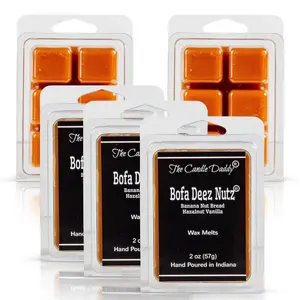 Bofa Deez Nutz Banana Nut Bread Scented Wax Melt Cubes - 5 Packs Of Scented Wax Melts - Hand Poured In Indiana