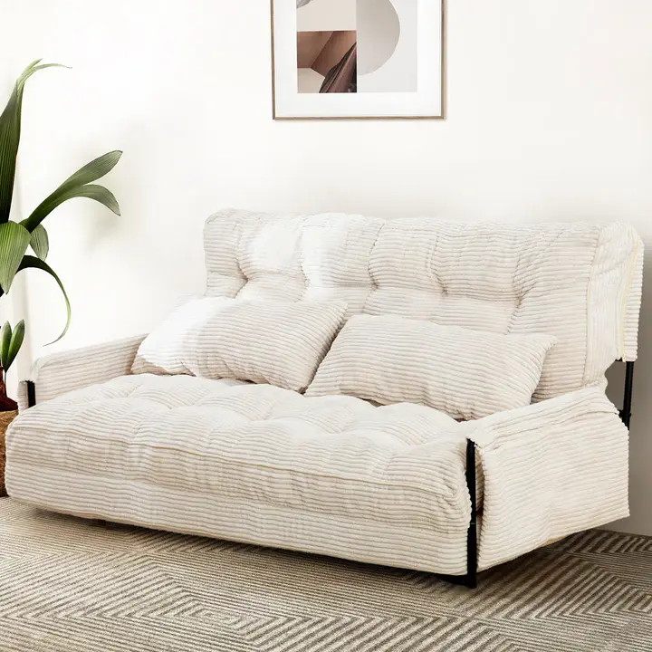 Beige-Loveseat