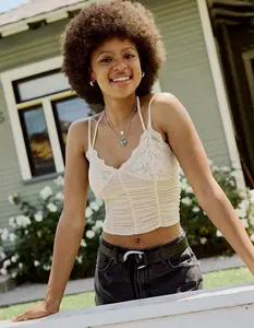 WEST OF MELROSE Womens Ruched Halter Top