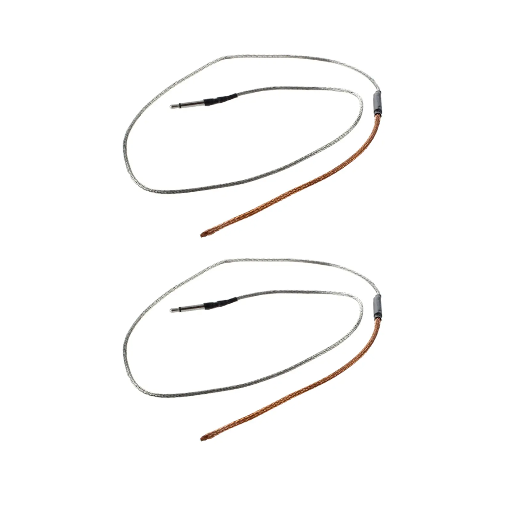 2X Piezo Pickup Under-Saddle Setup for Acoustic Guitars - 12 Inch Bendable Cables, 2.5mm Connectors, 4 x 1/16 Inch Components, Eq, Acoustic Guitar Preamp, High Sensitivity, Compatible Eq Or Pre-Amp Unit