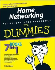 USED-Home Networking All-in-One Desk Reference For Dummies by Eric Geier (Paperback)
