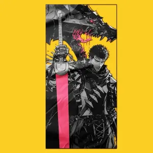 Berserk Anime Sticker: Guts Design, Transparent Die-Cut Decal Vinyl Stickers Funny Anime Gift For Friends