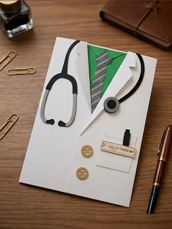 Handmade Personalized Doctor Card: Physician, Medical, Graduation, Retirement, Thank You Card