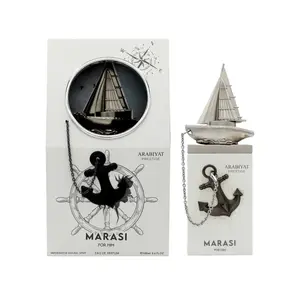 Arabiyat Prestige Marasi For Him Eau de Parfum 3.4 oz | Oriental Spicy Men's Fragrance with Lavender, Mandarin, Frankincense & Patchouli | Long-Lasting Luxury Perfume