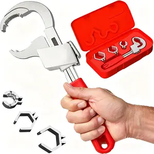 Multi-purpose sink wrench, bathroom wrench, curved gear wrench, plumbing installation tools for sinks