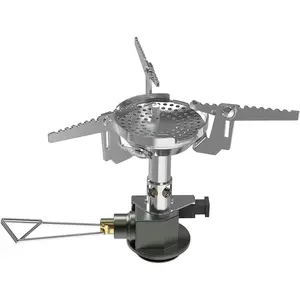 Backpacking & Camping Stove with Micro Regulated Valve - Ultralight, Compact, Isobutane-Powered Cooking Gear for Hiking, Trekking, Hunting & Emergency Use