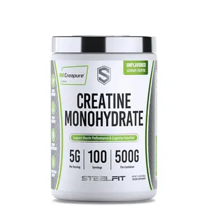 Creatine Monohydrate Powder - German Micronized Creatine Powder for Men & Women - Gym Workout Nutritional Supplements for Muscle Gain, Brain Health & Strength Building, 30 Servings