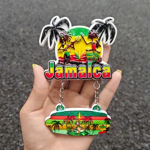 Jamaica Refrigerator Magnet Souvenir Gift - Travel Keepsake Suitable for Indoor Decoration (Kitchen, Office, Cabinet); Personalized Fridge Magnet Decor Collection - Office Whiteboard Ornament - Caribbean Island Travel Souvenirkitchen decor gift