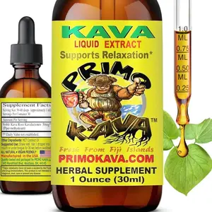 Drops | Natural Kava from Fiji | Fast Acting Kava Root Extract for Calming & Relaxation | 50 mg Potent Kavalactones | 1 oz