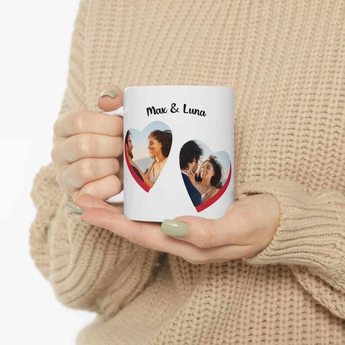 Couples mugs, Valentine's Day mugs, Anniversary mugs, Personalized mugs with name and photo, calendars mug