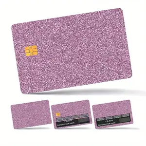 4-Piece Sparkle Card Skins - Removable Pvc, No Residue, Scratch-Resistant For Credit & Key Cards