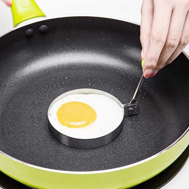 Stainless Steel Egg Poacher, Round Shaped Egg Cooker, Practical Kitchen Cooking Tool For Home Use