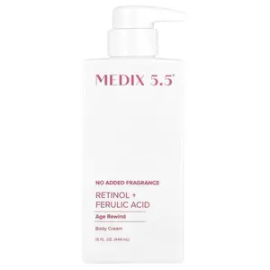 Medix 5.5 Body Cream, Age Rewind, Retinol + Ferulic Acid, 15 fl oz (444 ml)