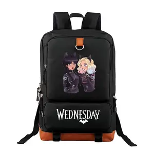 Wednesday & Enid  Unisex Backpack with Laptop Compartment – Large Capacity Travel & Commuting Bag for Camping, Perfect Birthday Gift for Friends & Family 17.3‘’*11.4”