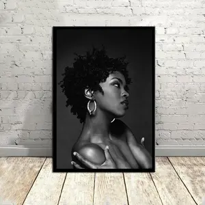 Lauryn Hill Music Poster, Vintage Retro Wall Art, Classic Hip Hop Print, Stylish Music Room Decor, Aesthetic Home Wall Poster (No Frame)