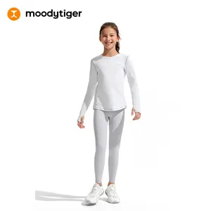 moodytiger Kids Daily Soft and Stretch Active Cloudie Comfort Essential Leggings Pants for Girls