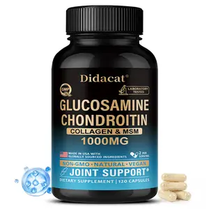 Didacat Chondroitin and MSM health supplement, supports bone and Joint health, 120 capsules.