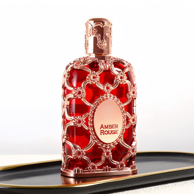 Amber Rouge Unisex 2.7oz Woody SpicyFragrance Saffron Jasmine Amberwood AmbergrisCedar Fir  Resin  Fragrance Gift Bundle-good girl-perfumes para mujeres vanilla perfumeslong lasting perfume Hair Perfume-Unisex-perfumes para hombre