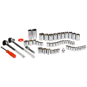 Stalwart 52-Piece Drive Socket Set