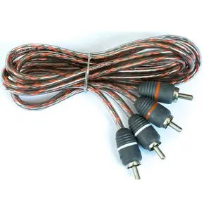 Elite Audio EA-RCA6 Standard 2-Ch RCA Cable - 6ft. Male to Male Twisted Wire Pair with Noise Reduction