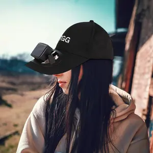 USB Rechargeable Wide Brim Baseball Cap with Fan, Multifunctional Adjustable Sun Hat, Outdoor Sun Hat for Women & Men