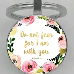 Beyond Blessed Keychain #beyond# Religious Motivational Keychain with Hope and Faith Symbolism