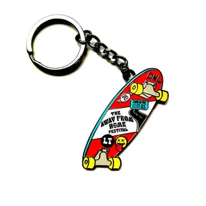 “Away From Home Festival” Skateboard Enamel Keychain (Louis Tomlinson - One Direction)