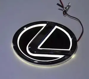 Lexus White LED Logo 125mm Lexus 2006-2013 IS250 & IS350 2008-2014 ISF Emblems