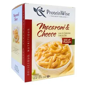 ProteinWise Mac & Cheese - Protein, Low Sugar, Bariatric & Diabetic Friendly, 7 Servings