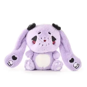 Vivienne the Goth Bunny Plush Keychain