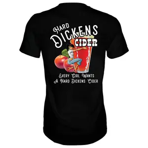 HARD DICKENS CIDER Short sleeve Tshirt . Casual Menswear