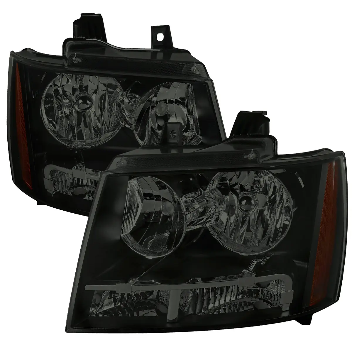 2007-2014 Chevrolet Avalanche/Tahoe/Suburban Factory Style Headlights (Matte Black Housing/Smoked Lens) 2007-2014 Chevrolet Avalanche/Tahoe/Suburban Factory Style Headlights (Matte Black Housing/Smoked Lens)