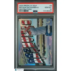 2024 Panini Prizm LIV Golf Destinations Bryson Dechambeau #9 PSA 10